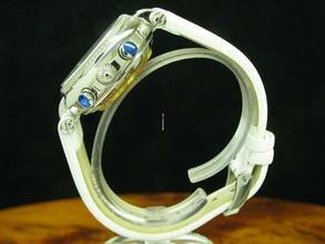 Thumbnail von Basilika Amber Edelstahl Handaufzug Damenuhr Diamant Besatz / Ref 3133.7887701d </h1>