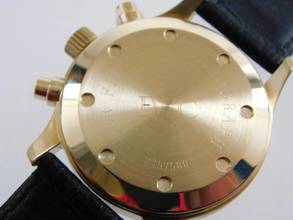 Thumbnail von IWC Fliegeruhr 18 Karat Gelbgold Fliegerchronograph 3740 im Top Zustand 37 mm </h1>