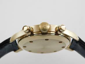 Thumbnail von IWC Fliegeruhr 18 Karat Gelbgold Fliegerchronograph 3740 im Top Zustand 37 mm </h1>