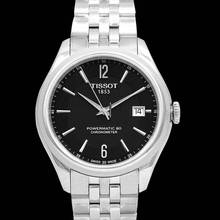 Thumbnail von Tissot Ballade Powermatic 80 COSC T108.408.11.057.00 - T-Classic Ballade Powermatic 80 Cosc Black Dial Men's Watch </h1>