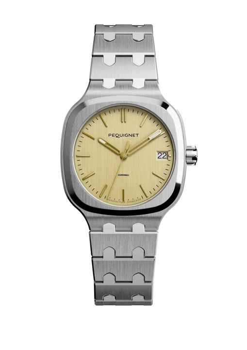  Pequignet Concorde Watch gold dial optional silver dial silver/gold indexe or grey dial 