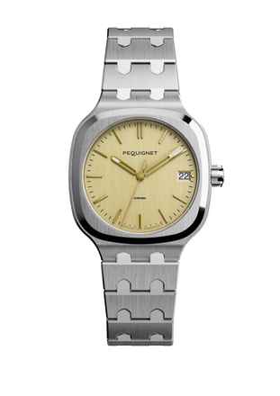  Pequignet Concorde Watch gold dial optional silver dial silver/gold indexe or grey dial 