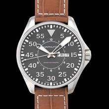Thumbnail von Hamilton H64715885 - Khaki Aviation Automatic Grey Dial Stainless Steel Men's Watch </h1>