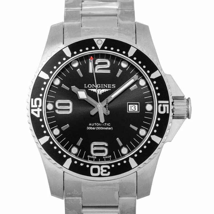  Longines HydroConquest L38414566 - HydroConquest Automatic Black Dial Men's Watch </h1> 