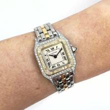 Thumbnail von Cartier Panthère 23mm 1 Row Gold 0.86TCW DIAMOND Watch </h1>