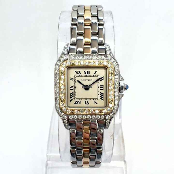 Cartier Panthère 23mm 1 Row Gold 0.86TCW DIAMOND Watch </h1> 