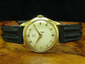 Thumbnail von Omega 18kt 750 Gold Handaufzug Herrenuhr / Ref 2650 / Kaliber 420 </h1>