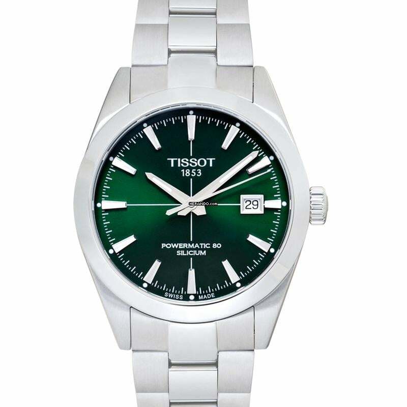  Tissot Gentleman T127.407.11.091.01 - Automatic Green Dial Stainless Steel Men's Watch </h1> 