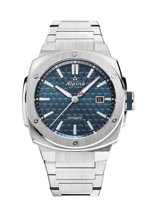  Alpina Alpiner Extreme Automatic 41 mm AL-525TB4AE6B Gehäuse Armband Stahl ZB blau neu Full Set 