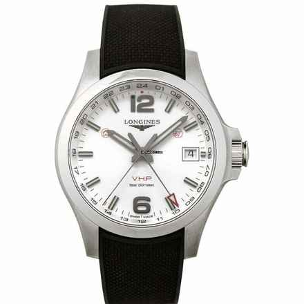  Longines Conquest L37184769 - Conquest VHP GMT Quartz Silver Dial Men's Watch </h1> 