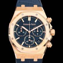 Thumbnail von Audemars Piguet Royal Oak Chronograph 26240OR.OO.D315CR.01 - Royal Oak Automatic Blue Dial 18kt Pink Gold Men's Watch </h1>