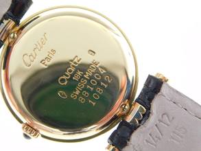 Thumbnail von Cartier Trinity Vendome massiv 18 Karat Gold König Hussein v Jordanien Trinity Damenuhr im TOP Zustand </h1>