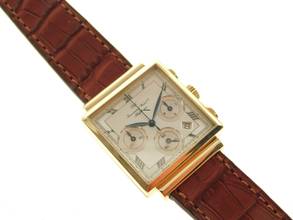 Thumbnail von IWC Da Vinci Chronograph 3737 massiv 18 Karat Gelbgold Chrono im Top Zustand </h1>