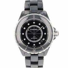 Thumbnail von Chanel J12 Black Ceramique 38MM Black Diamond Dial </h1>