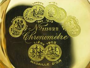 Thumbnail von Zenith 14kt 585 Rotgold Savonette Sprungdeckel Taschenuhr </h1>