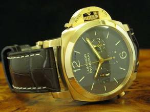 Thumbnail von Panerai Luminor 1950 Monopulsante 8 Days 18kt 750 Gold Herrenuhr / Ref Pam00344 </h1>
