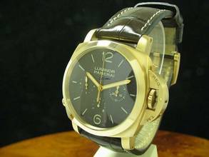 Thumbnail von Panerai Luminor 1950 Monopulsante 8 Days 18kt 750 Gold Herrenuhr / Ref Pam00344 </h1>