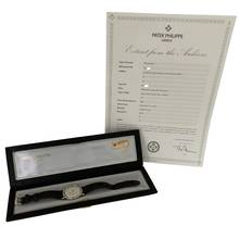 Thumbnail von Patek Philippe Calatrava Date 3445 Oversize silver dial white gold 18KT Automatic 1966's </h1>