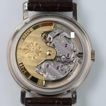 Thumbnail von Patek Philippe Calatrava Date 3445 Oversize silver dial white gold 18KT Automatic 1966's </h1>