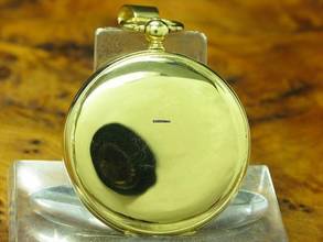 Thumbnail von 14kt 585 Gold Savonette Sprungdeckel Taschenuhr / Anhängeuhr / Ø 34,0mm </h1>