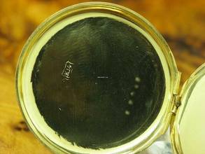 Thumbnail von 14kt 585 Gold Savonette Sprungdeckel Taschenuhr / Anhängeuhr / Ø 34,0mm </h1>