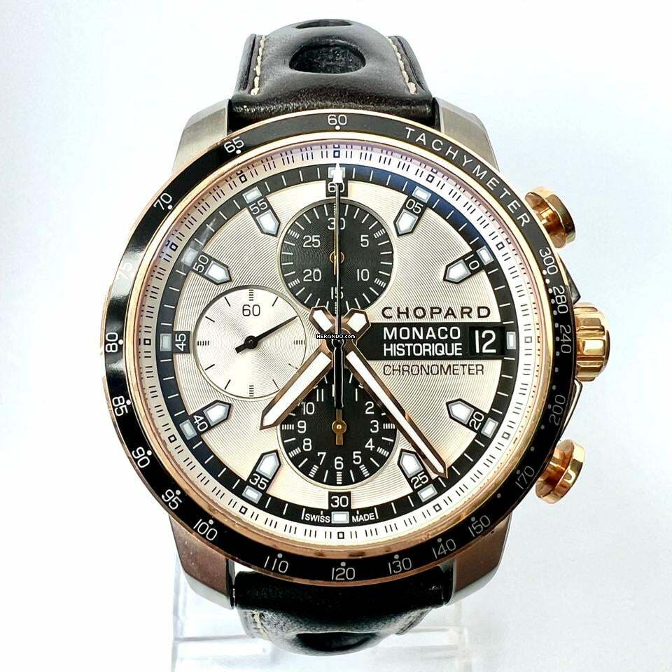  Chopard MONACO HISTORIQUE Chronometer Chronograph Automatic 2 Tone 44mm Watch </h1> 