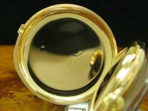 Thumbnail von Tiffany & Co. 18kt 750 Gold Open Face Taschenuhr Von Ca. 1894 / Kaliber 17 </h1>