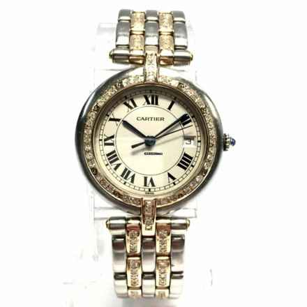  Cartier Panthère VENDOME 30mm Quartz 2 Row Gold 1.4TCW Diamond Watch </h1> 