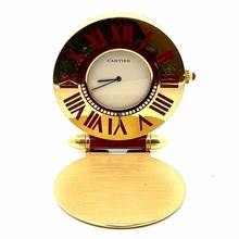 Thumbnail von Cartier Quartz 53mm 18K Yellow Gold Clock Watch </h1>