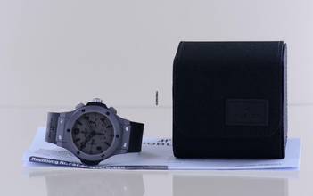 Thumbnail von Hublot Big Bang 44 mm Chronograph Tantalum Special Edition Grey Dial Rubber Strap Luxury 44mm </h1>