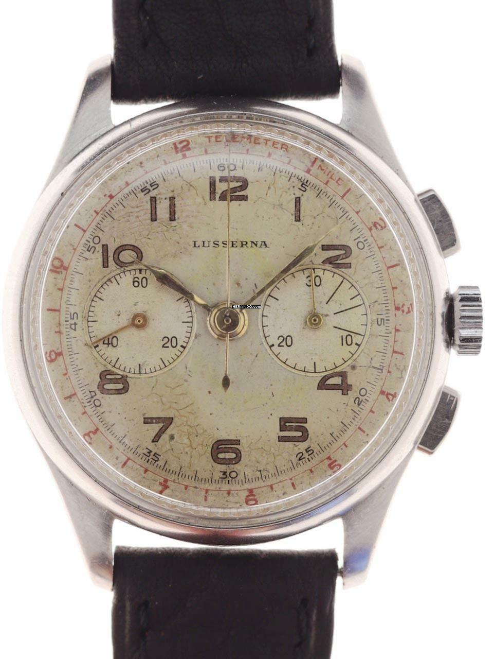 Lusserna Gents manual wind Wristwatch Chronograph </h1>
