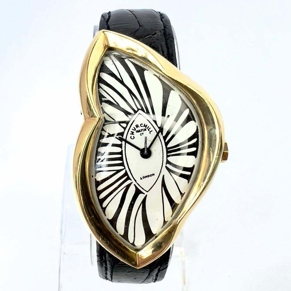 Churchill Watch Co CRASH Manual Winging 29mm 18K Yellow Gold Watch </h1>