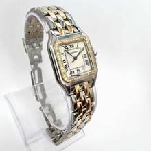 Thumbnail von Cartier Panthère Quartz 27mm 2 Row Gold 0.48TCW DIAMOND Watch </h1>