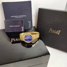 Thumbnail von Piaget Polo Special Edition Full Gold Blue Dial 38mm Automatico Completo