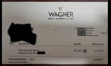 Thumbnail von Rolex Daytona Panda like NEW-2024 FULL SET with Box&Papers 116500LN with first buying receipt-Lc Austria