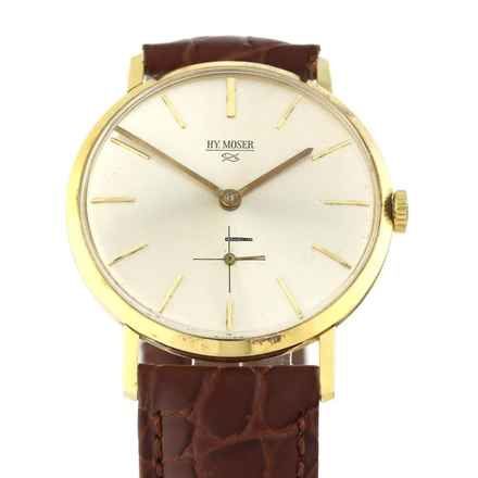  H.Moser & Cie. Vintage 18K Yellow Gold  