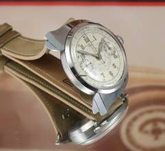 Thumbnail von Nicolet CHRONOGRAPH ART DECO DIAL & CASE RARE VINTAGE
