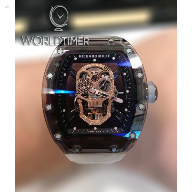 Richard Mille [NEW] RM 52-01 Sapphire Diamond Skull Tourbillon