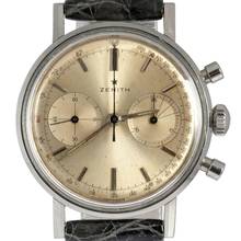 Thumbnail von Zenith Sporto chronograph caliber 136D silver dial very rare 1964's </h1>