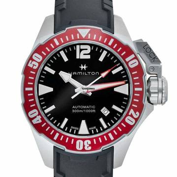  Hamilton H77725335 - Khaki Navy Automatic Black Dial Stainless Steel Men's Watch </h1> 