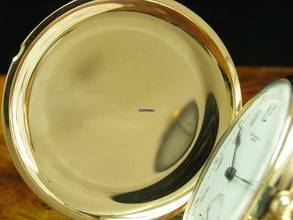 Thumbnail von Girard Perregaux 14kt 585 Gold Savonette Taschenuhr 5-minuten Repetition </h1>
