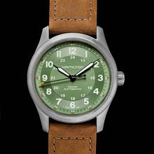 Thumbnail von Hamilton Khaki Field Titanium H70205860 - Khaki Field Automatic Green Dial Titanium Men's Watch </h1>