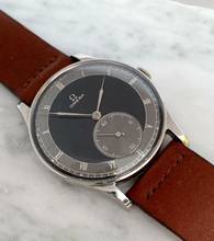 Thumbnail von Omega Classic Oversize Jumbo Vintage 37mm Art Deco 30t2 ck 859 Black-Grey Two Tone Dial ck 859