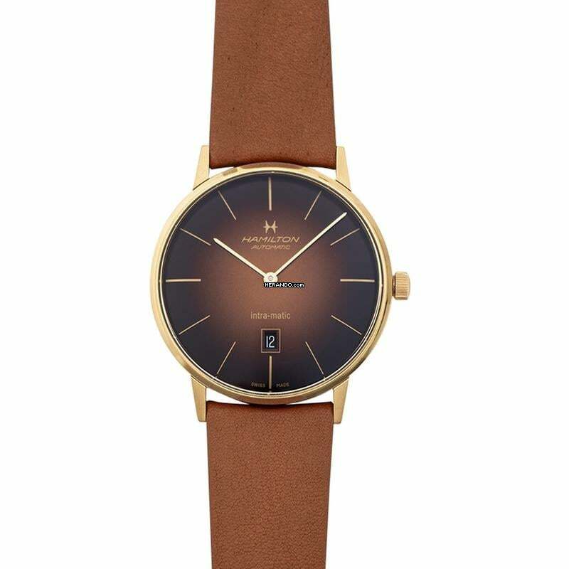 Hamilton H38735501 - Jazzmaster Automatic Brown Dial Stainless steel Men's Watch </h1>