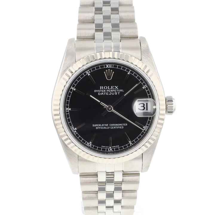  Rolex Datejust 31 Midsize Jubilee Fluted Black Dial </h1> 