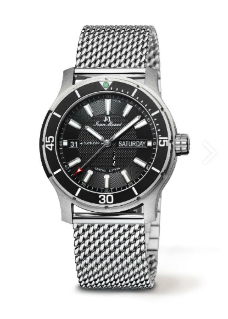  Jean Marcel Splendor Automatik Limited Edition 039 / 300 Day-Date Anzeige Milanaiseband Sichtboden </h1> 