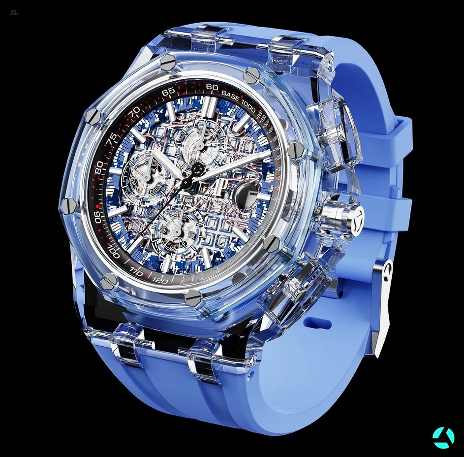 AET REMOULD AP Royal Oak Offshore AZURE BLUE Sapphire Watch