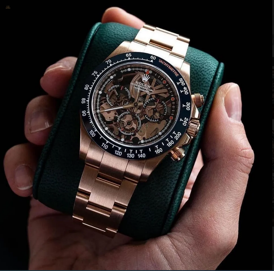 Rolex Artisans de Genève [NEW] “La Blausee” Skeletonized Rose Gold Daytona