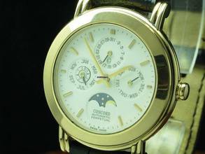 Thumbnail von Concord 18kt 750 Gold Automatic Vollkalender Mondphase / Ref 956235 </h1>