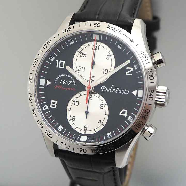  Paul Picot Gentleman Chronograph Minoia Racing 1927 Limited Edition 100 NEU B + P  